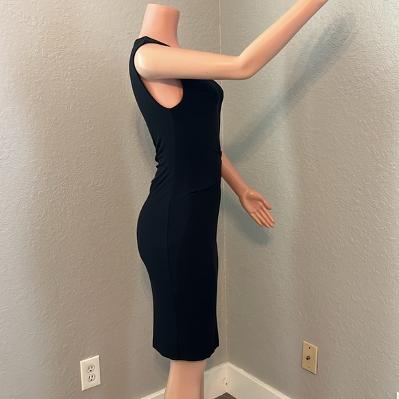Catherine Malandrino Womens Black Ruched Sheath Wear to Work Dress SMALL NWT #45 - Picture 9 of 13
